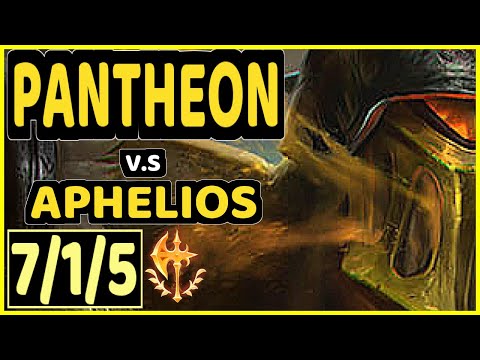 WILDTURTLE (PANTHEON) vs APHELIOS - 7/1/5 KDA BOTTOM ADC GAMEPLAY - NA Ranked GRANDMASTER