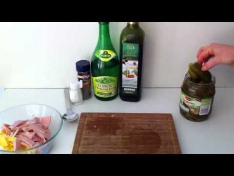 Anleitung: Schweizer Wurstsalat machen/ Schweizer Wurstsalat zubereiten/ Leckeres Rezept