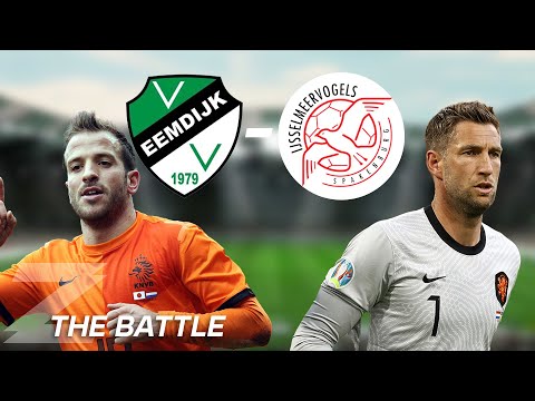 VOETBALLEN MET VAN DER VAART EN STEKELENBURG!⚽️ | The Battle Zappsport