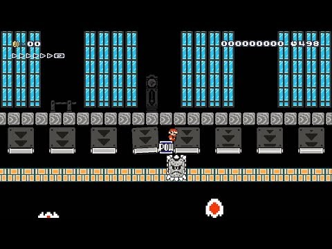 Thwomp Beeeeeeeaaaaam!!!　 by Heerooツ - SUPER MARIO MAKER - NO COMMENTARY 1az