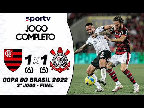 Flamengo 1 (6) X (5) 1 Corinthians Final Da Copa Do Brasil 2022 Jogo De Volta Completo (SPORTV HD)