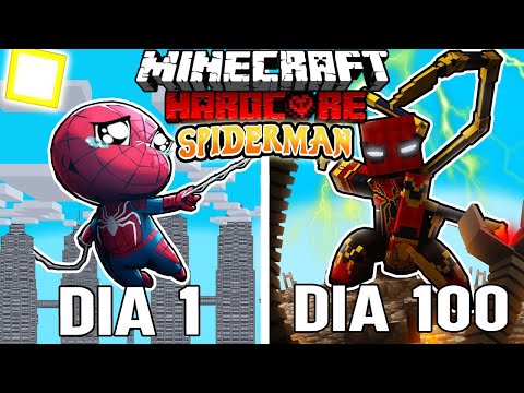 🌀I survived 100 DAYS as SPIDER-MAN in Minecraft HARDCORE!