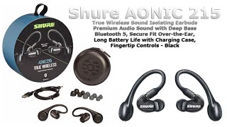 Video thumbnail for True Wireless Earbuds Review Shure AONIC 215 by KALBO