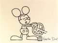 Mickey Mouse Fan Cartoon