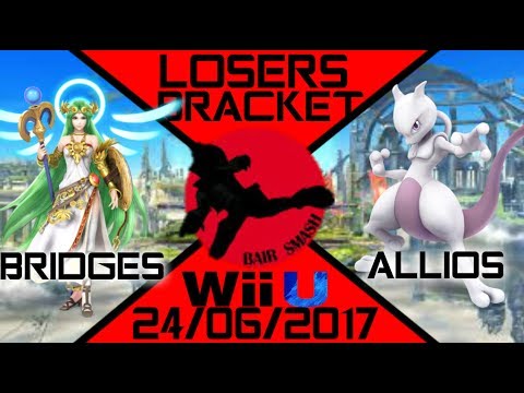 Bair Smash 14 Losers Round 2 - Bridges (Palutena) Vs. BS | Allios (Mewtwo, Bowser) - Smash Wii U