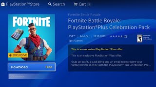 how to download the new playstation plus celebration pack skin fortnite ps plus skin - new free playstation plus skin fortnite