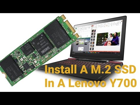 How To Install A M.2 SSD Drive In A Lenovo Y700 14" Laptop (Y700-14ISK)