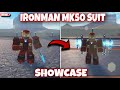 THE MARK 50 SUIT IN THIS IRONMAN GAME IS AMAZING!! | IRON MAN BATTLEGROUNDS | Roblox