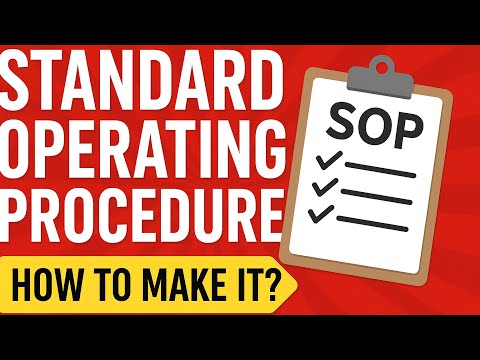 How to make Standard Operating Procedure | SOP #sop 