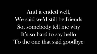 Brad Paisley - Hard to Say Hello (Lyrics)