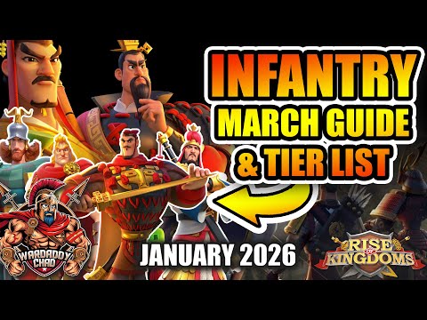 Infantry With Big Upgrade: March Tier List & Guide [Jan 2026] - Rise of Kingdoms