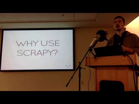 Scaping the web with Scrapy (Python Frederick)