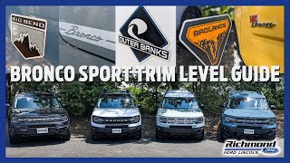 Learn The Bronco Sport Trim Levels
