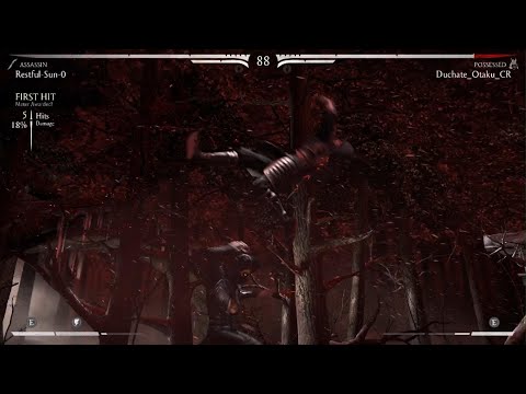 Landing high damage combos with Assassin Kitana