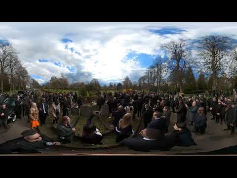 MC Singing Fats Funeral Doves Flying 4K  360VR