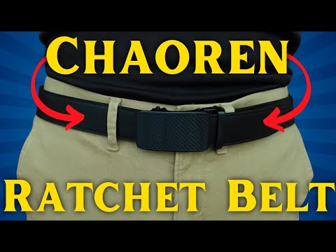 CHAOREN Ratchet Belt - 1 3/8" - Micro Adjustable Leather Belt (FULL DEMO and REVIEW!)