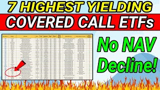 NAV の下落がない、最も高い利回りのカバード コール ETF 7 選!
