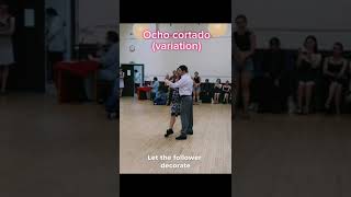 Ocho cortado variation (class by Bruno Vandenabeele & Paula Duarte) #tangoclass #dance