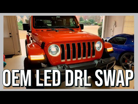 JL Jeep Wrangler OEM LED DRL SWAP