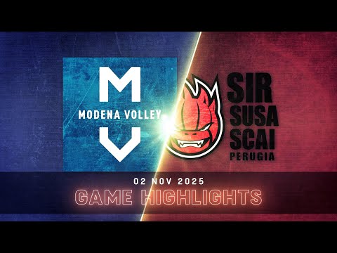 Valsa Group Modena vs. Sir Susa Scai Perugia - VBW - SuperLega - Match Highlights