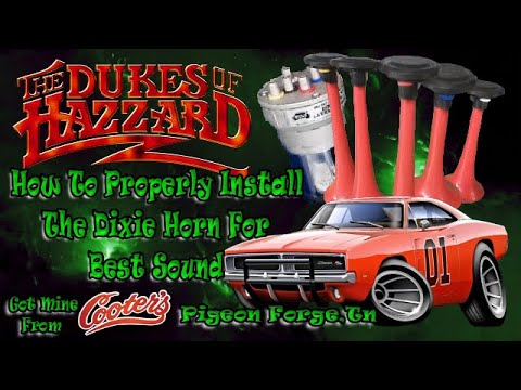 Dixie Air Horn Install Hook-up Proper Way And Sound