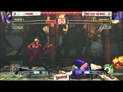 WB Round 1: Goomba (Decapre) vs. YOMI ATL Clint (E. Honda/M. Bison) - USF4; Capcom/Anime Week 2