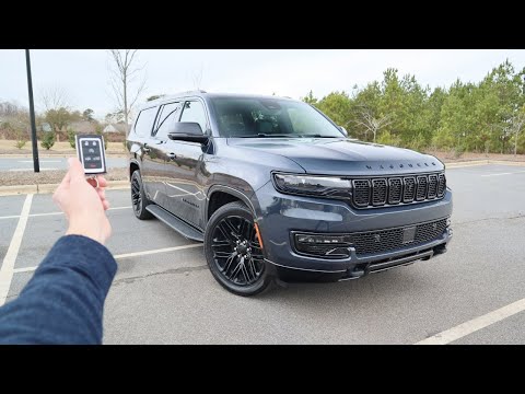 2023 Jeep Wagoneer L Carbide: Start Up, Walkaround, POV, Test Drive and Review