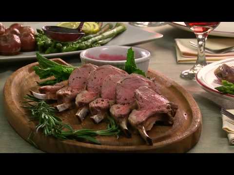 Herb Crusted Lamb with Mint Sauce