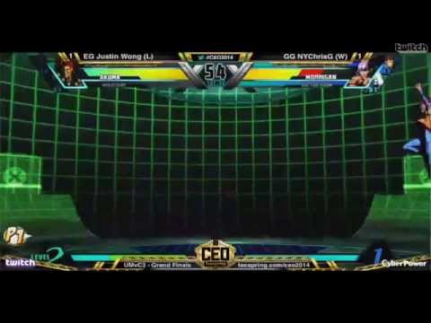 CEO 2014 UMVC3 GRAND FINALS- CHRIS G VS EG JUSTIN WONG HD