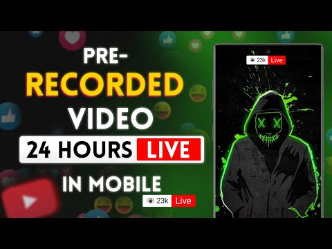 How to Live Stream Pre Recorded Video on YouTube | How to Live Stream 24/7 on YouTube Through Mobile