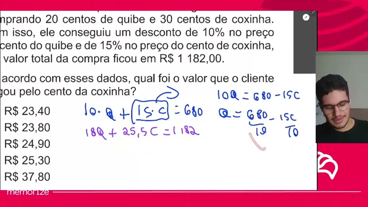 Resolução em Vídeo — Questão 157 ENEM 2014 PPL