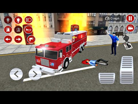Real Fire Service Car Driving Simulator - Emergency Van Driving Games - Android gameplay