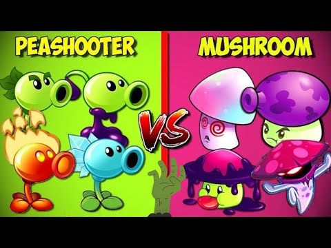 Team PEASHOOTER vS MUSHROOM AMAZING!! PvZ 2 Team Plant Vs Gargantuar pvz 2 china