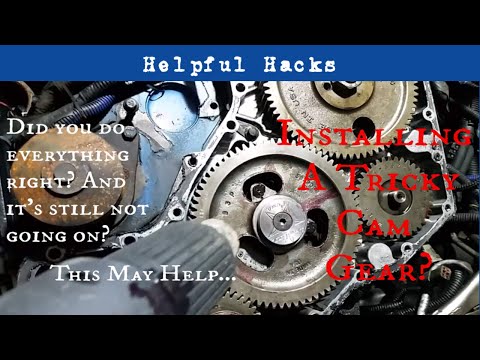 Helpful Hack For Putting On A Cam Gear
