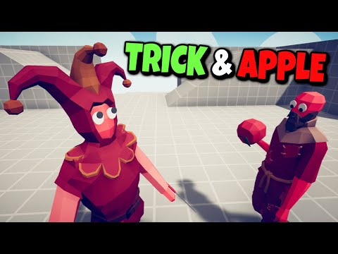 TRICK & APPLE🍎 JESTER & APPLE THROWER vs EVERY FACTION - Totally Accurate Battle Simulator TABS