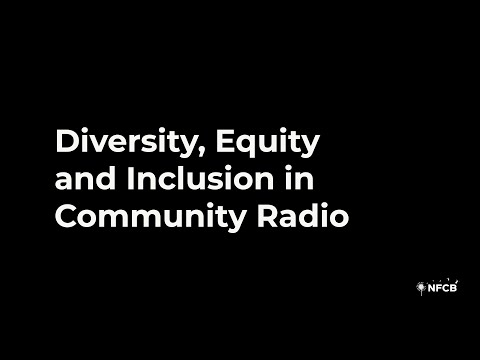 Diversity, Equity and Inclusion in Community Radio