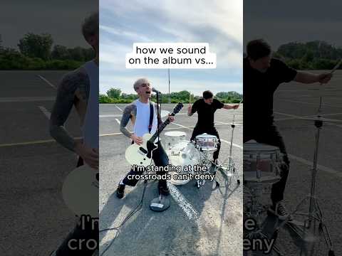 all these bands that use backing tracks live should learn from us #band #emo #altrock #studiovslive