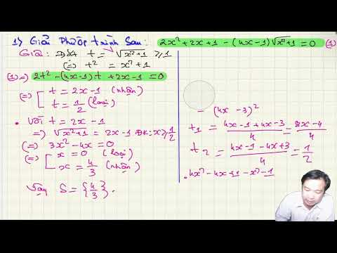 Toán nâng cao- chuyên: Giải phương trình vô tỉ bằng phương pháp đặt ẩn phụ