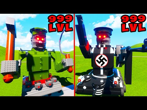 ЭВОЛЮЦИЯ РОБО-СТАЛИНА ПРОТИВ РОБО-ГИТЛЕРА В BRICK RIGS! ЛЕГО ВОЙНА В БРИК РИГС! Мультики Про Танки!