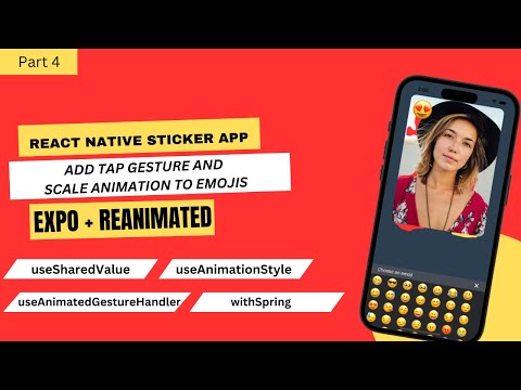 Add Tap Gesture And Spring Animation To Emojis In Sticker App | Part 4