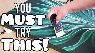 💕 I Cant Believe This! NEW! Create 2 Totally Different Paintings On 1 Canvas. Acrylic Pouring Art.