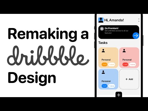 Remaking a Dribbble Design (Speed Coding) | SwiftUI, Xcode