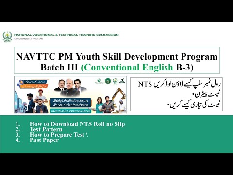 NAVTTC PYSD Batch III | Conventional English Mcqs | Test Preparation