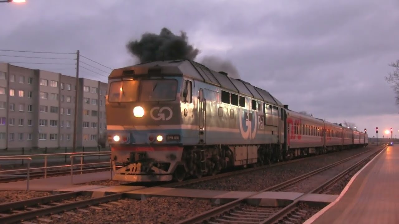 Тепловоз ТЭП70-0236 на ст. Тапа / TEP70-0236 at Tapa station