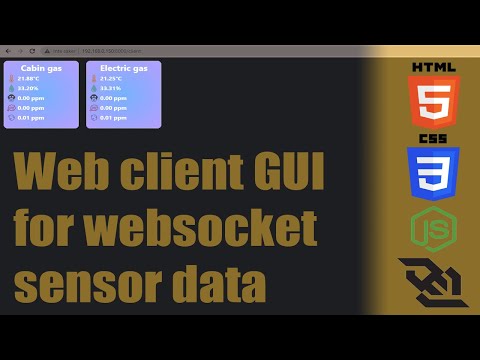 Sensors Websockets Server Dashboard