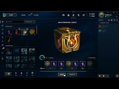League Of Legends: Opening 25+ Masterwork Chests
