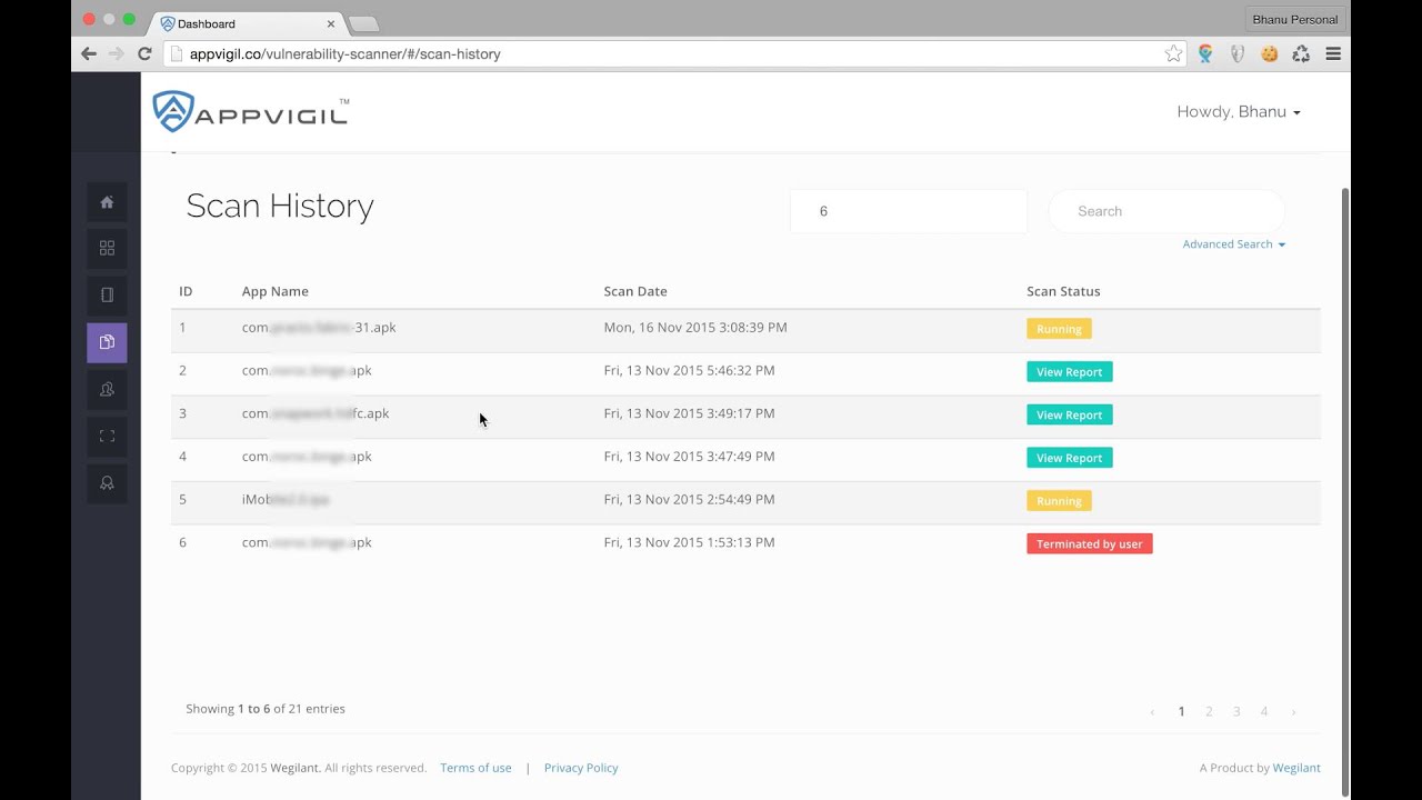 Getting Started on Appvigil Mobile App Vulnerability Scanner
