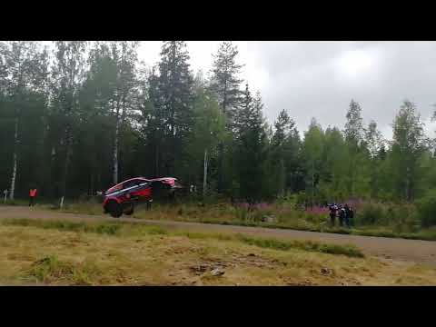 Thierry Neuville big jump - SS17 Päijälä, Neste Rally Finland 2019