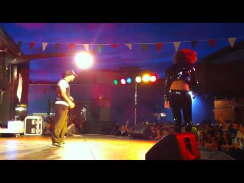 Nikki Belle and Britains got talent Bionik Funk live Newcastle Pride 2010