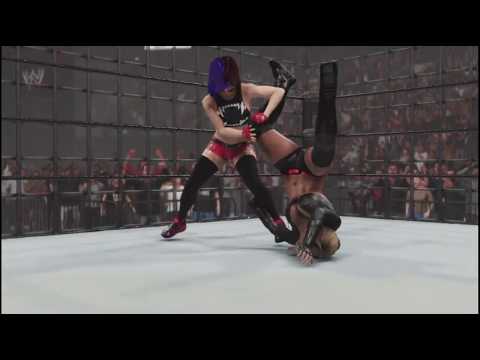 WWE 2K19 trish stratus v indo florez cage match